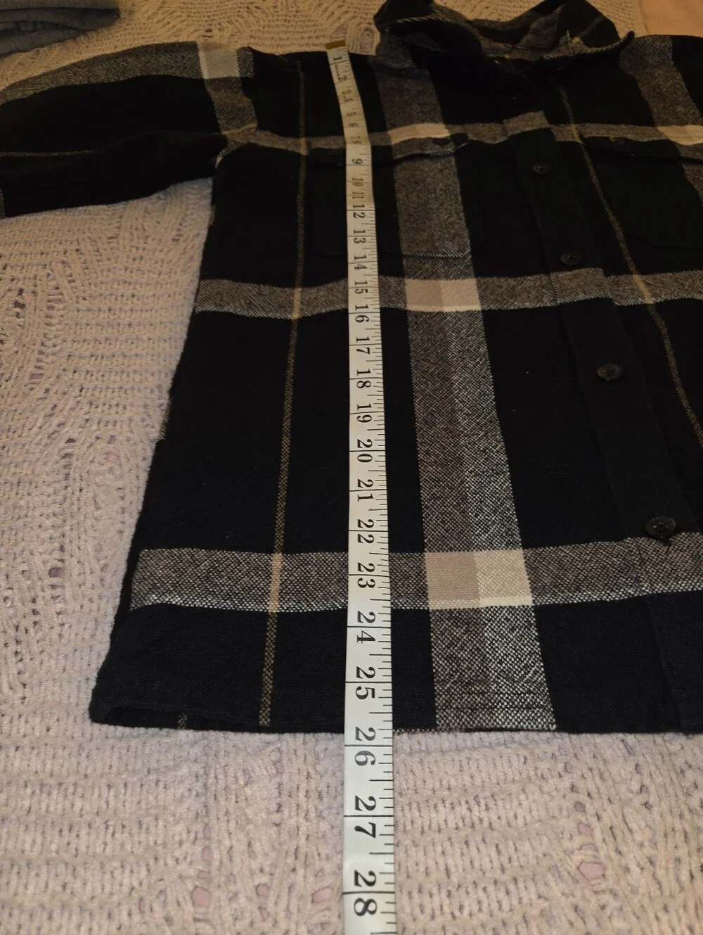 Mens VANS  Black & Gray Plaid Button-Up Jacket